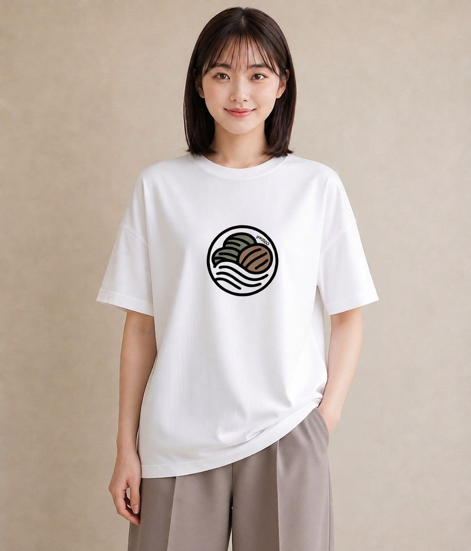 Tシャツ レディース カフェ カフェロゴ ロゴ イラスト ラフカジュアル お出かけ 普段着 白T YMAZO