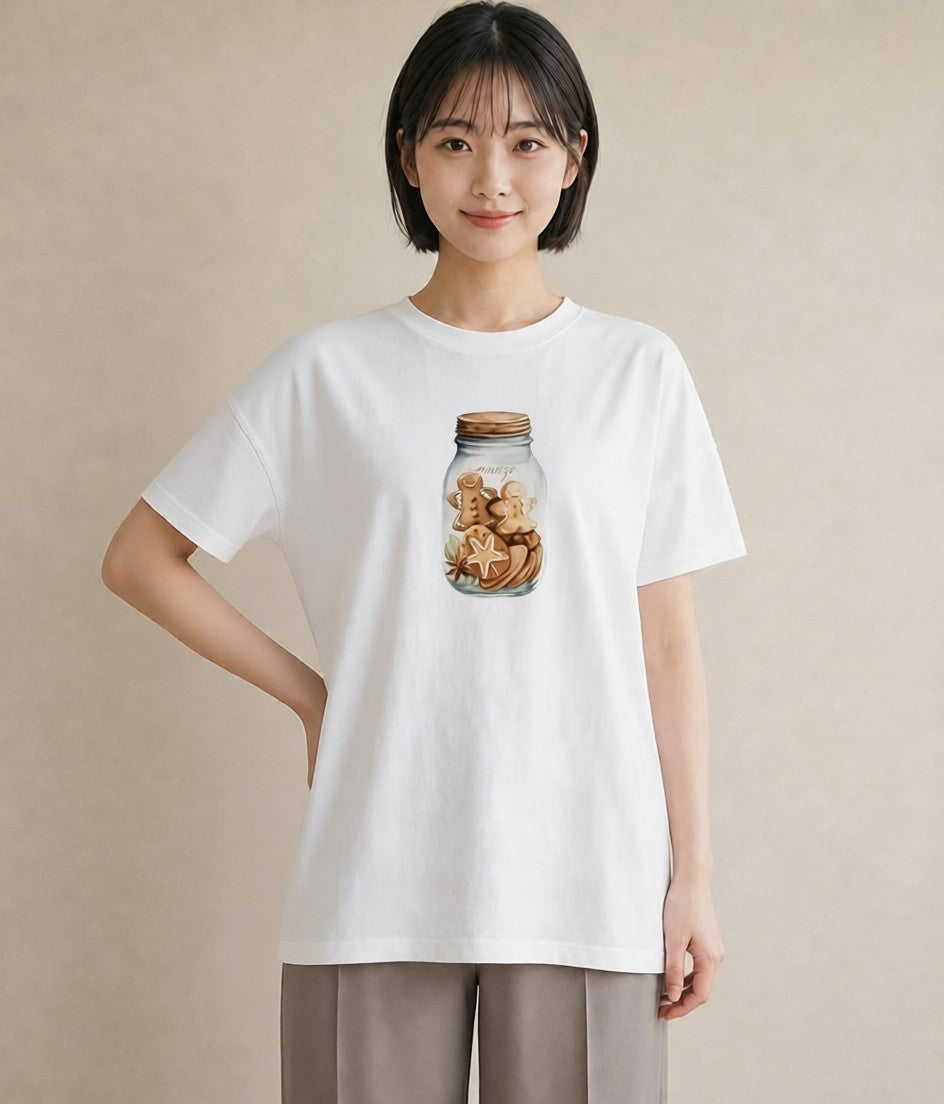 デザインTシャツ レディース ミルク 食べ物 フード イラスト 手描き風 敬老の日 ホワイトデー 白T YMAZO