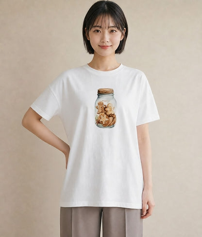 デザインTシャツ レディース ミルク 食べ物 フード イラスト 手描き風 敬老の日 ホワイトデー 白T YMAZO