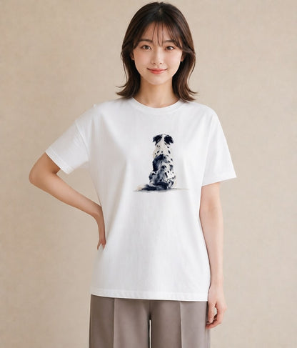 プリントTシャツ レディース 子犬 犬 いぬ イラスト 普段使い 母の日 ビーチ 白T YMAZO