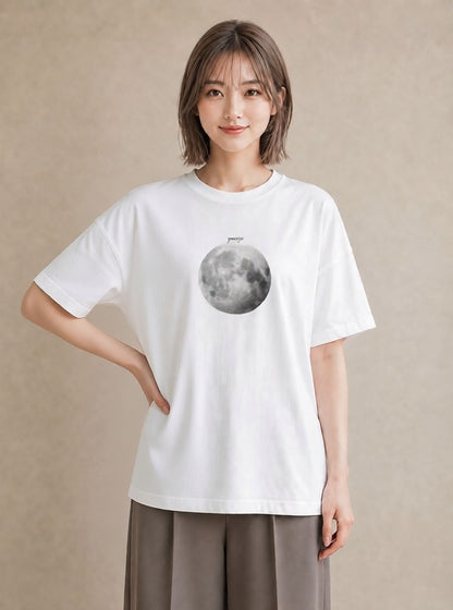 Tシャツ レディース プラネット 星空 宇宙 イラスト ボタニカル 通勤 在宅 白T YMAZO
