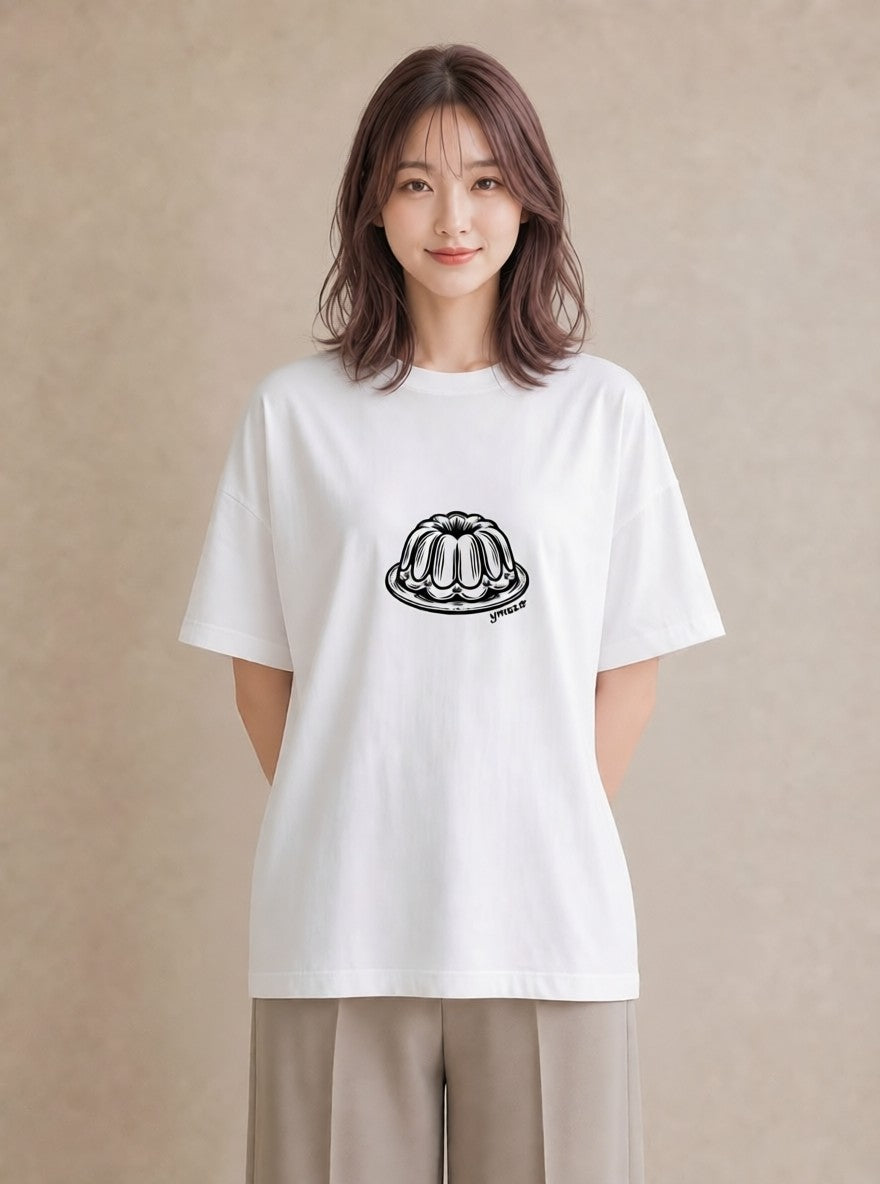 グラフィックTシャツ レディース スイーツ お菓子 デザート イラスト ミニマル ギフト 母の日 白T YMAZO