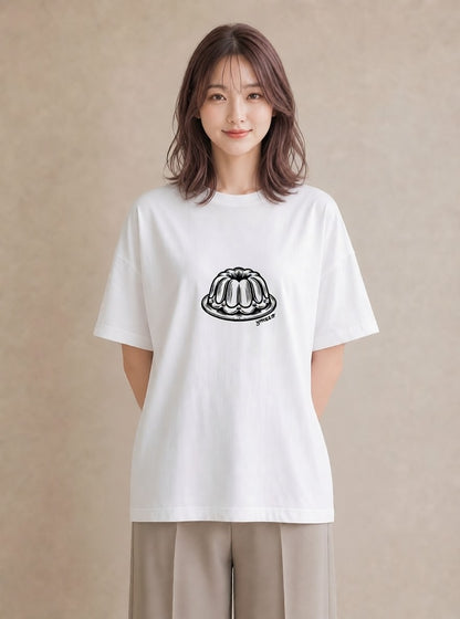 グラフィックTシャツ レディース スイーツ お菓子 デザート イラスト ミニマル ギフト 母の日 白T YMAZO