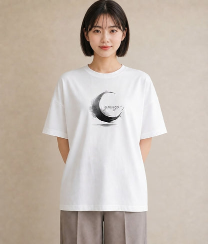プリントTシャツ レディース 青の水彩 風景 ブルー ナチュラル アンティーク イラスト レトロ 親子 20代 白T YMAZO
