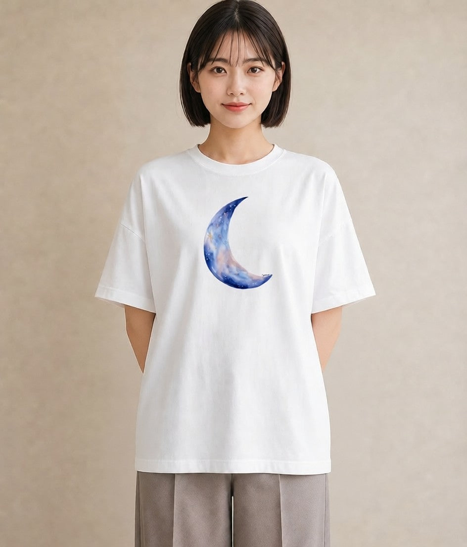 グラフィックTシャツ レディース 牡羊座 星空 宇宙 イラスト ラフ 女性 旅行用 白T YMAZO