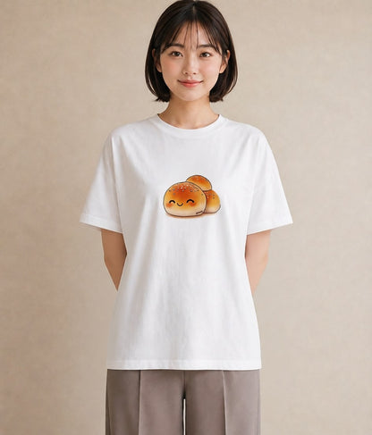 グラフィックTシャツ レディース おにぎり 食べ物 フード イラスト アート風 海 カフェ巡り 白T YMAZO