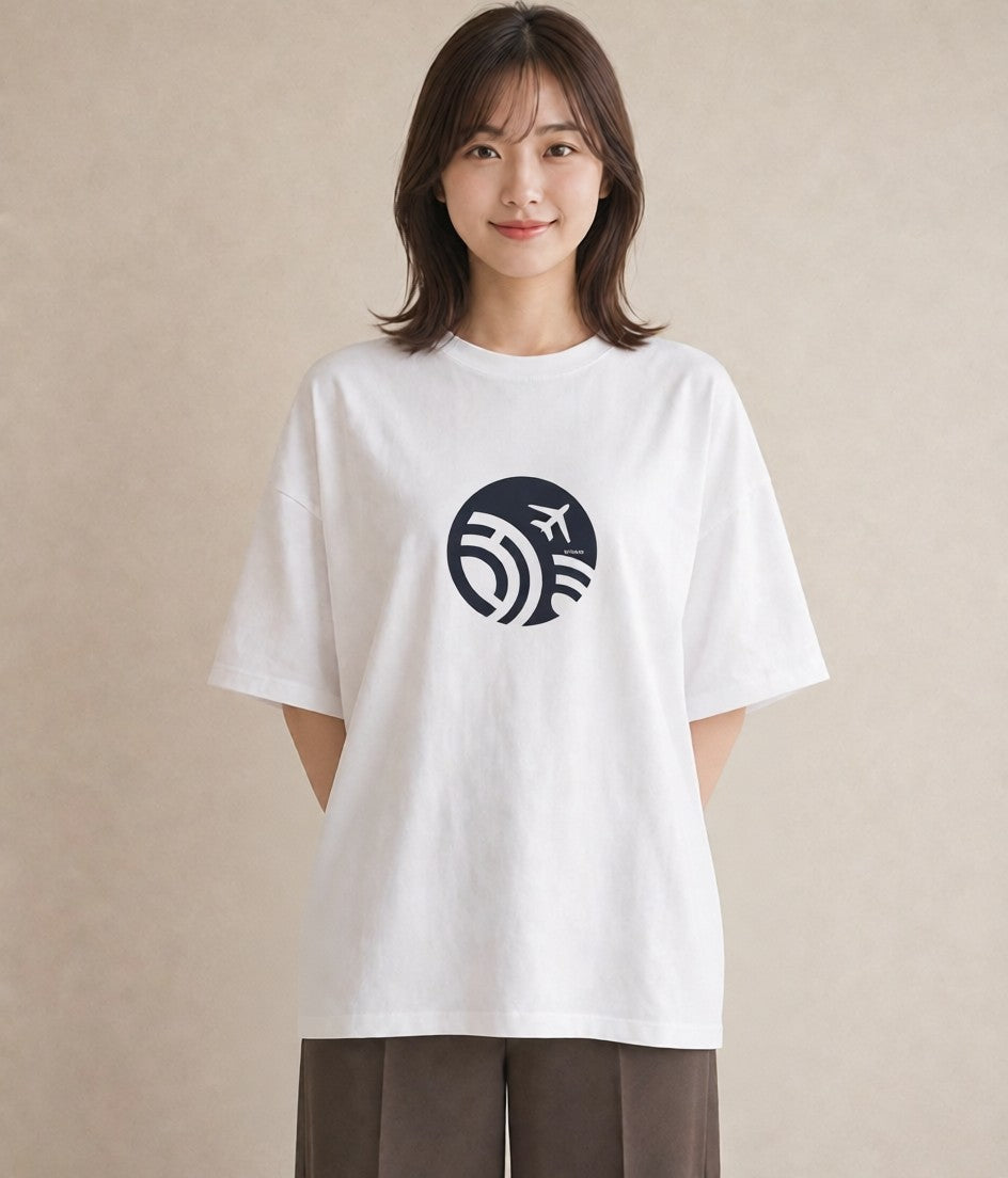 Tシャツ レディース 旅 トラベル スタンプ イラスト ボタニカル 休日 ペアコーデ 白T YMAZO