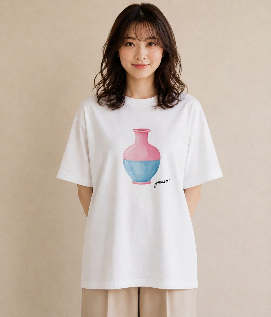 Tシャツ レディース ミルク 食べ物 フード イラスト きれいめ 母の日 ビーチ 白T YMAZO