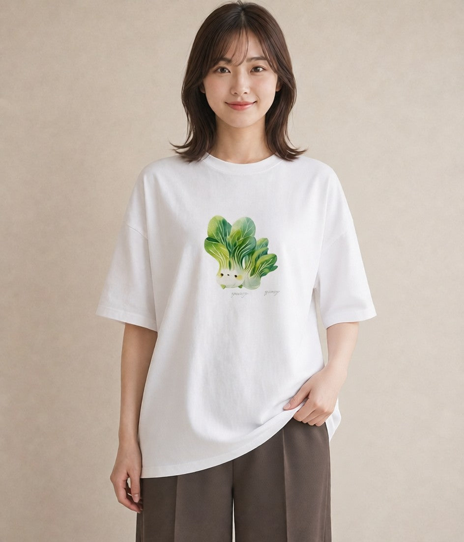 グラフィックTシャツ レディース チンアナゴ 海の生き物 海 イラスト 淡色 春服 ミセス 白T YMAZO
