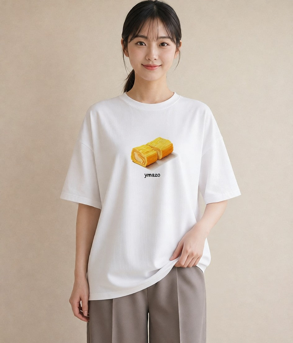 半袖Tシャツ レディース お寿司 食べ物 フード イラスト 旅行コーデ 母の日 ビーチ 白T YMAZO
