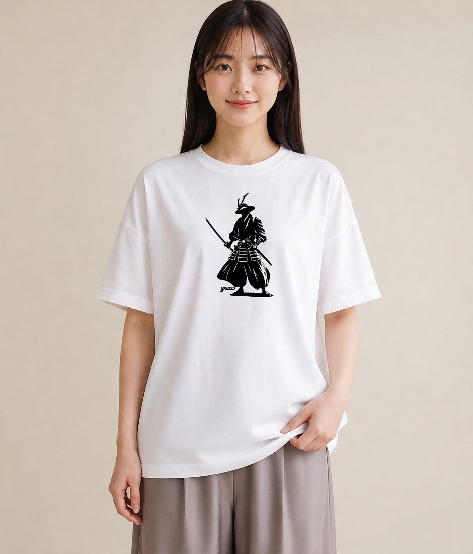プリントTシャツ レディース 扇子 そよ風 ナチュラル アンティーク イラスト ミニマル ママ カフェ服 白T YMAZO
