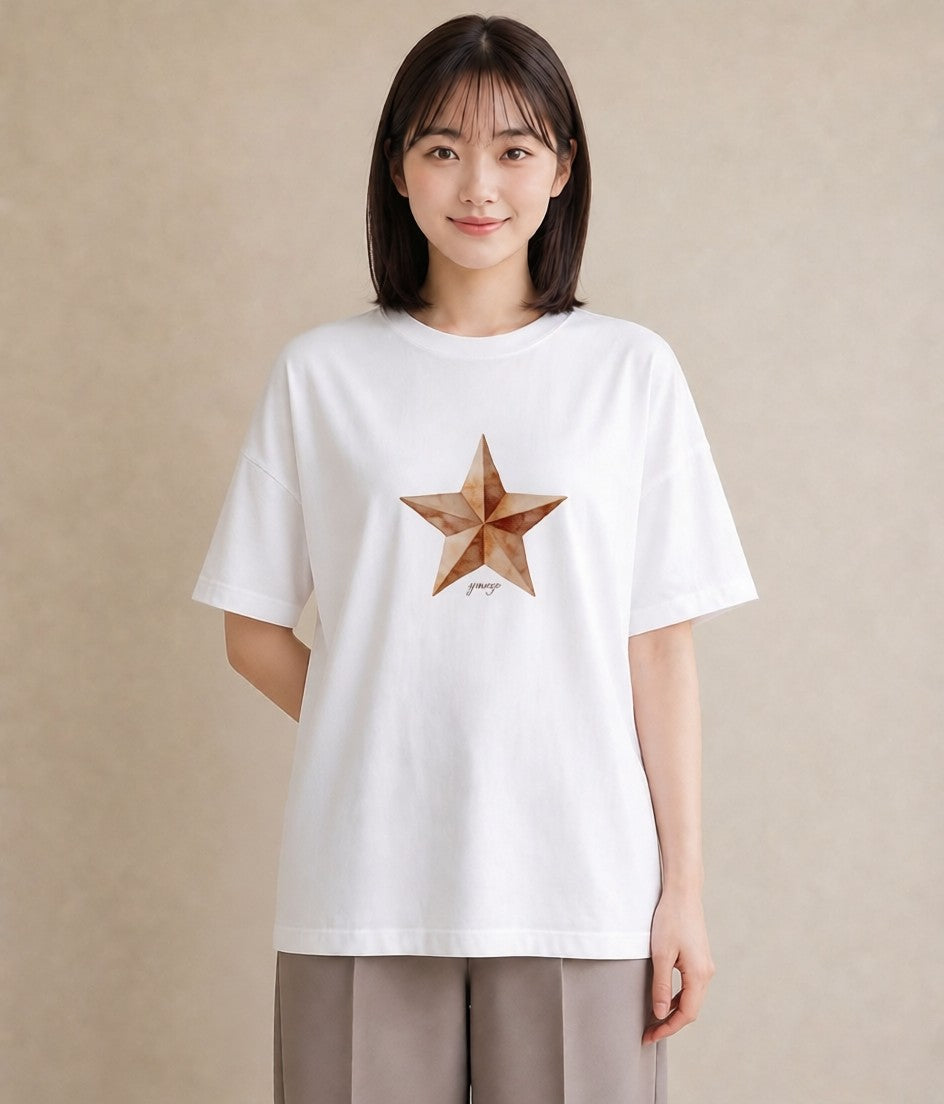 デザインTシャツ レディース 射手座 星空 宇宙 イラスト 可愛い 姉妹 送別ギフト 白T YMAZO