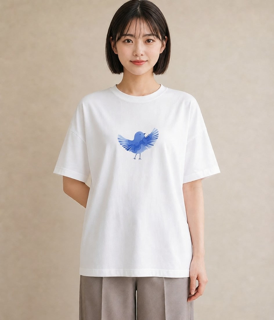 グラフィックTシャツ レディース マメルリハ ペット 動物 イラスト 女子会 お揃い 白T YMAZO