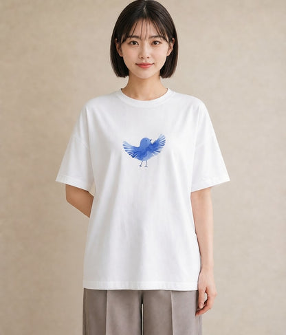 グラフィックTシャツ レディース マメルリハ ペット 動物 イラスト 女子会 お揃い 白T YMAZO