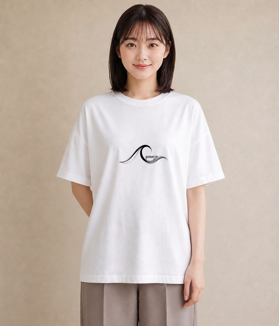 半袖Tシャツ レディース 紙の船 水辺 ナチュラル アンティーク イラスト シック 週末コーデ 敬老の日 白T YMAZO