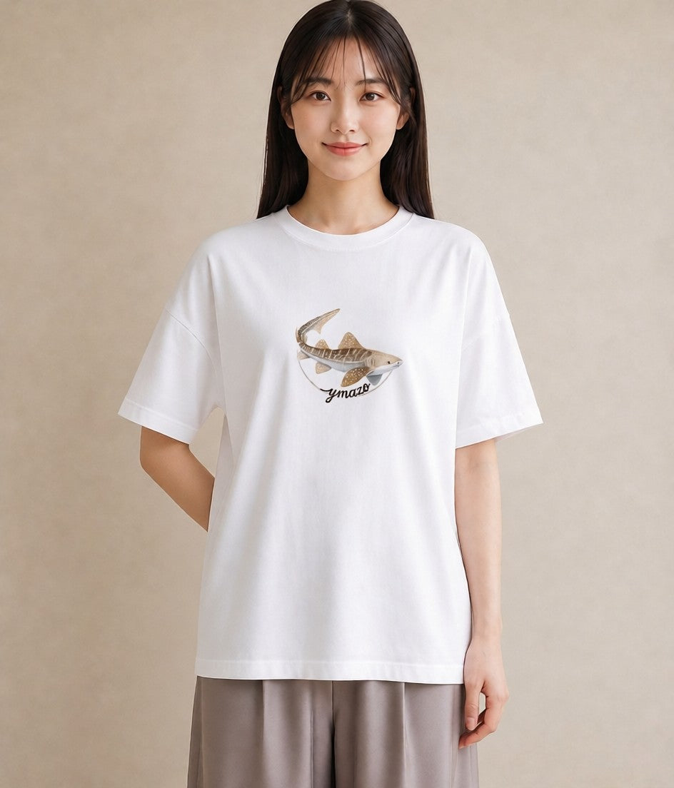 半袖Tシャツ レディース グッピー ペット 動物 イラスト シンプル クリスマス 旅行 白T YMAZO