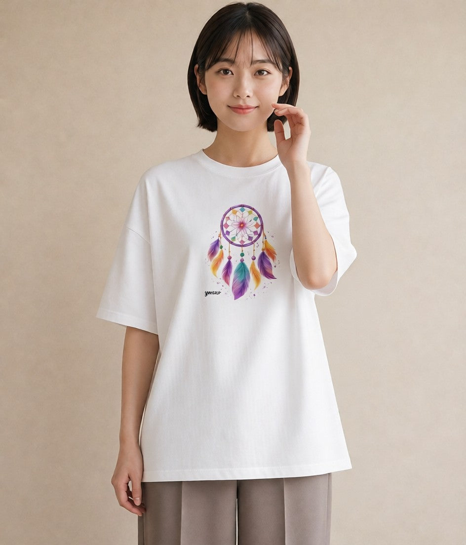 グラフィックTシャツ レディース 風鈴 ガラス 夏 ナチュラル アンティーク イラスト 誕生日プレゼント 綿100 白T YMAZO