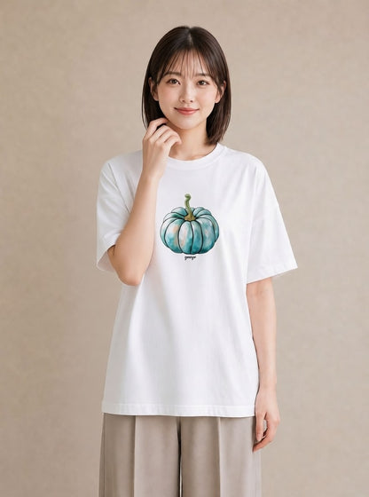 グラフィックTシャツ レディース メロン 食べ物 フード イラスト ミニマル 姉妹 送別ギフト 白T YMAZO