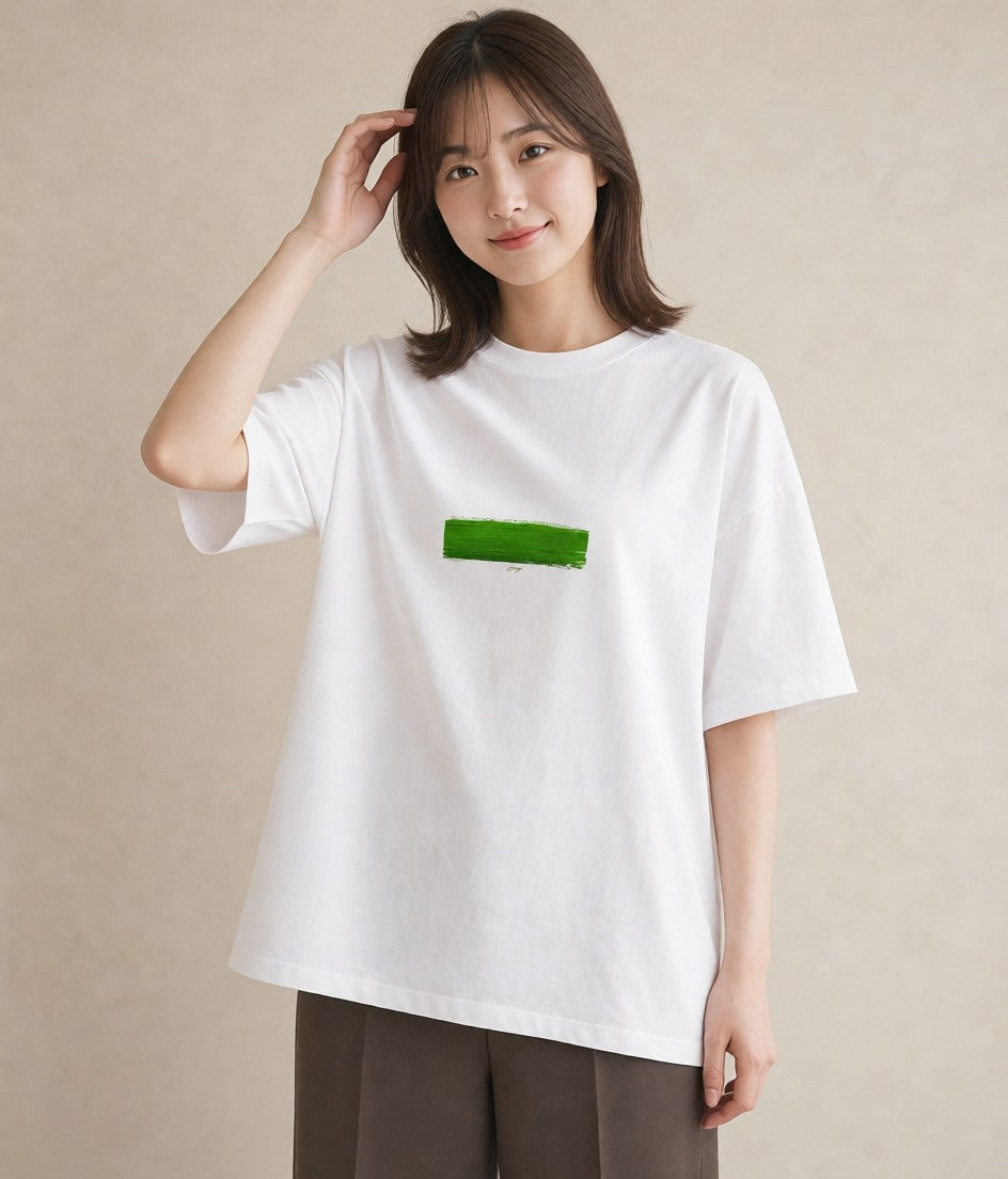 半袖Tシャツ レディース 芝生 植物 ボタニカル イラスト 上品 旅行用 海 白T YMAZO