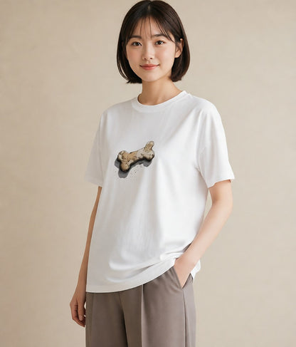 プリントTシャツ レディース パン 食べ物 フード イラスト レトロ 女子会 お揃い 白T YMAZO
