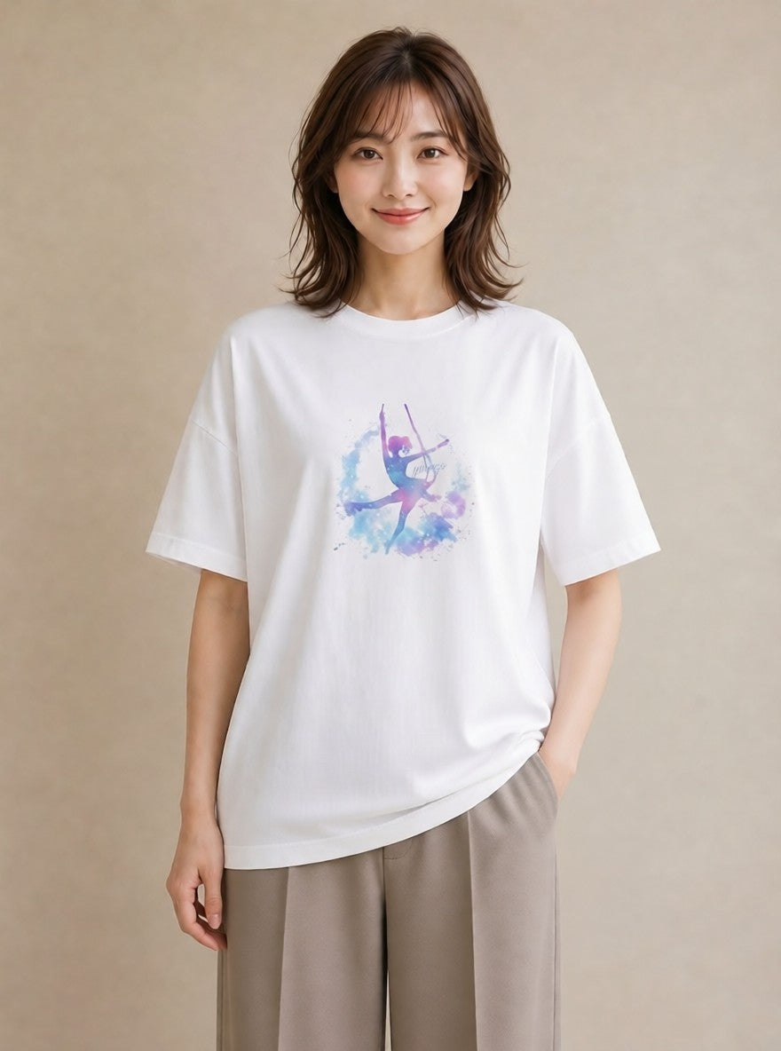 Tシャツ レディース 射手座 星空 宇宙 イラスト 可愛い 母娘コーデ 自分用 白T YMAZO