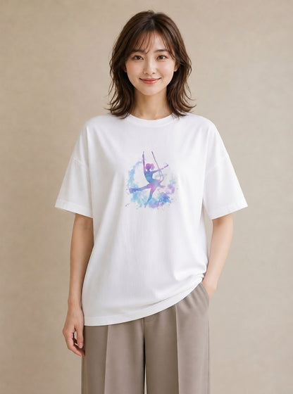 Tシャツ レディース 射手座 星空 宇宙 イラスト 可愛い 母娘コーデ 自分用 白T YMAZO
