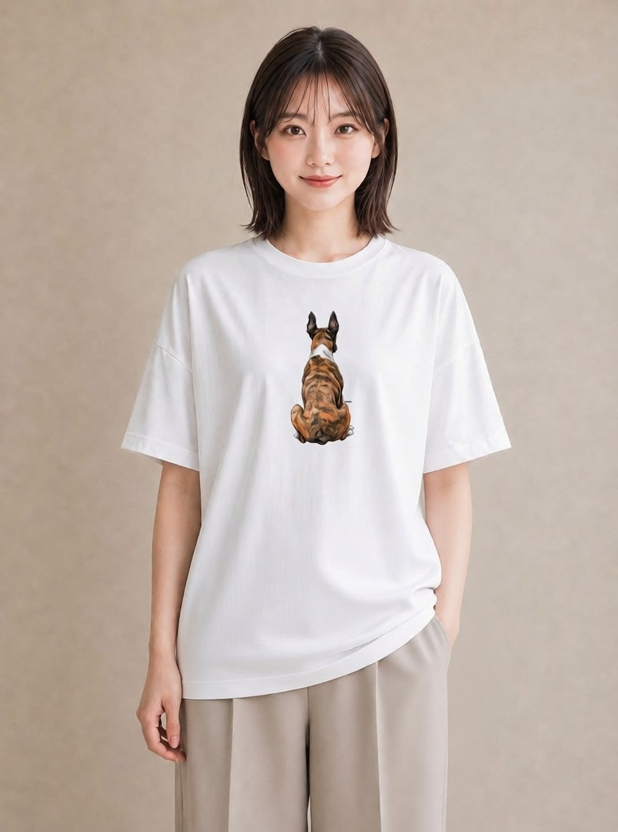 デザインTシャツ レディース 老犬 犬 いぬ イラスト ゆるかわ 夏コーデ 通学 白T YMAZO