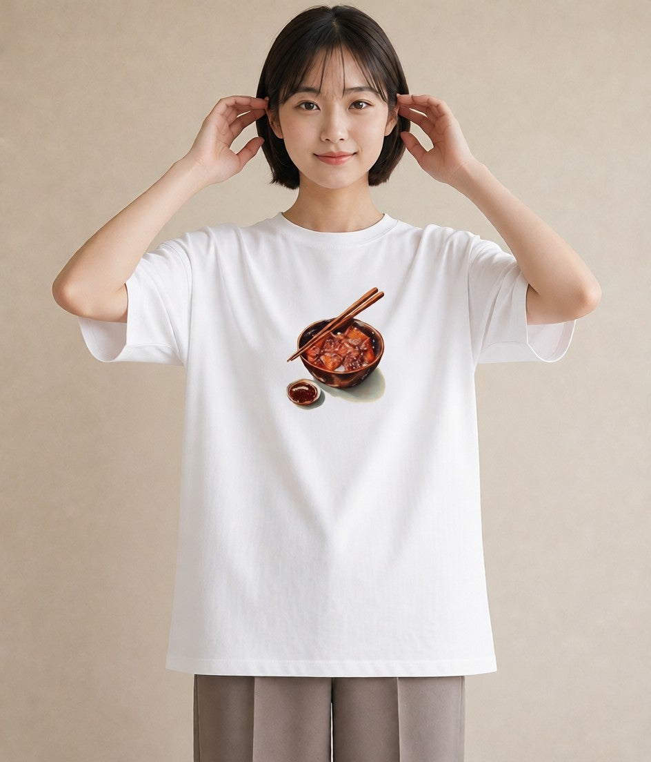 グラフィックTシャツ レディース お寿司 食べ物 フード イラスト 休日コーデ ビーチ デイリーウェア 白T YMAZO