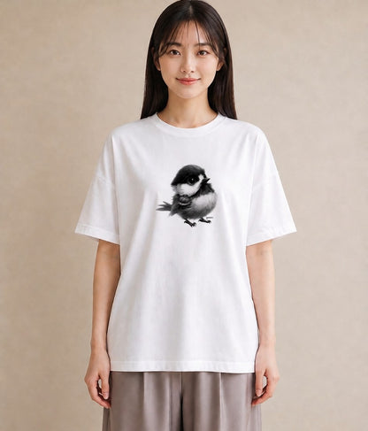 デザインTシャツ レディース ことり ペット 動物 イラスト カジュアル クリスマス 旅行 白T YMAZO
