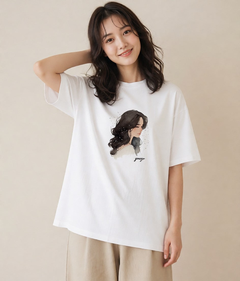 Tシャツ レディース 射手座 星空 宇宙 イラスト 旅行コーデ お揃い 親子 白T YMAZO