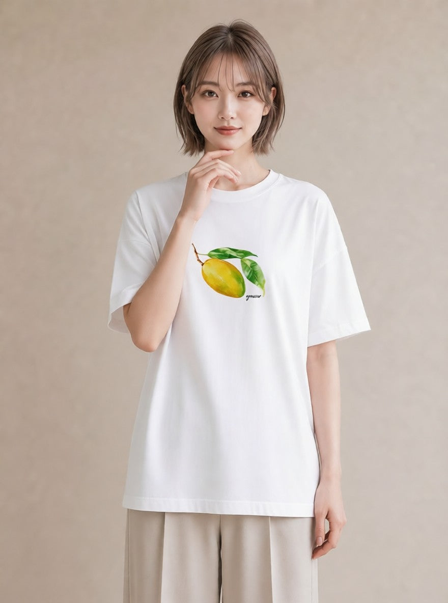 グラフィックTシャツ レディース バナナ 食べ物 フード イラスト ガーリー 秋コーデ おしゃれギフト 白T YMAZO