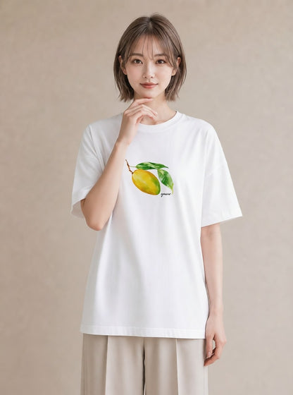 グラフィックTシャツ レディース バナナ 食べ物 フード イラスト ガーリー 秋コーデ おしゃれギフト 白T YMAZO