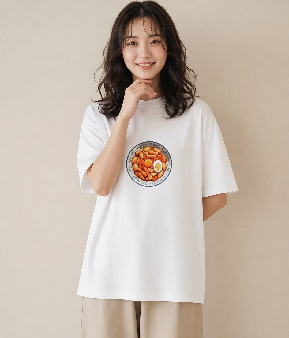 デザインTシャツ レディース 目玉焼き 食べ物 フード イラスト 休日コーデ ギフト 母の日 白T YMAZO