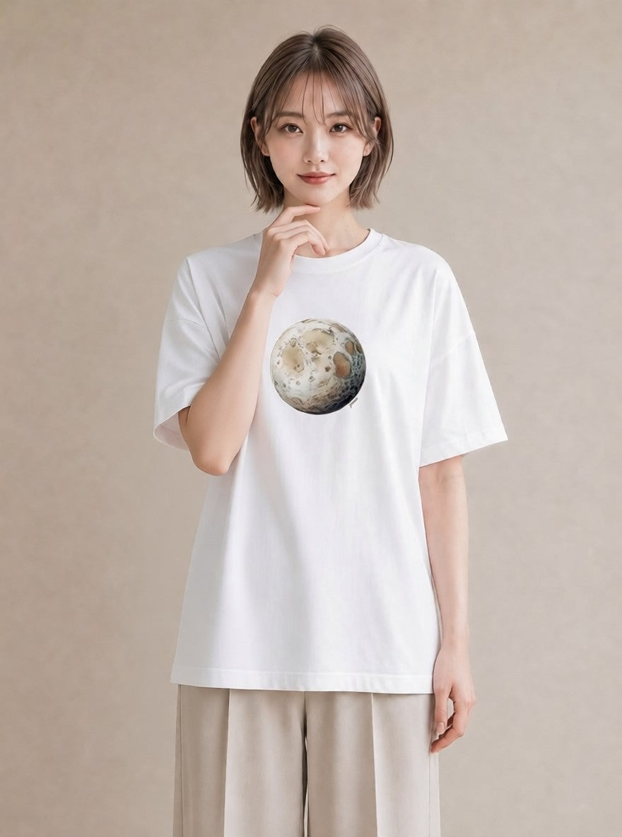 Tシャツ レディース 山羊座 星空 宇宙 イラスト 散歩 お出かけ 白T YMAZO