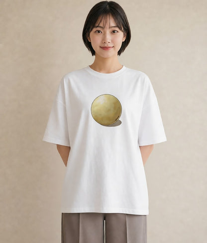 半袖Tシャツ レディース おにぎり 食べ物 フード イラスト 水彩風 綿100 デート 白T YMAZO