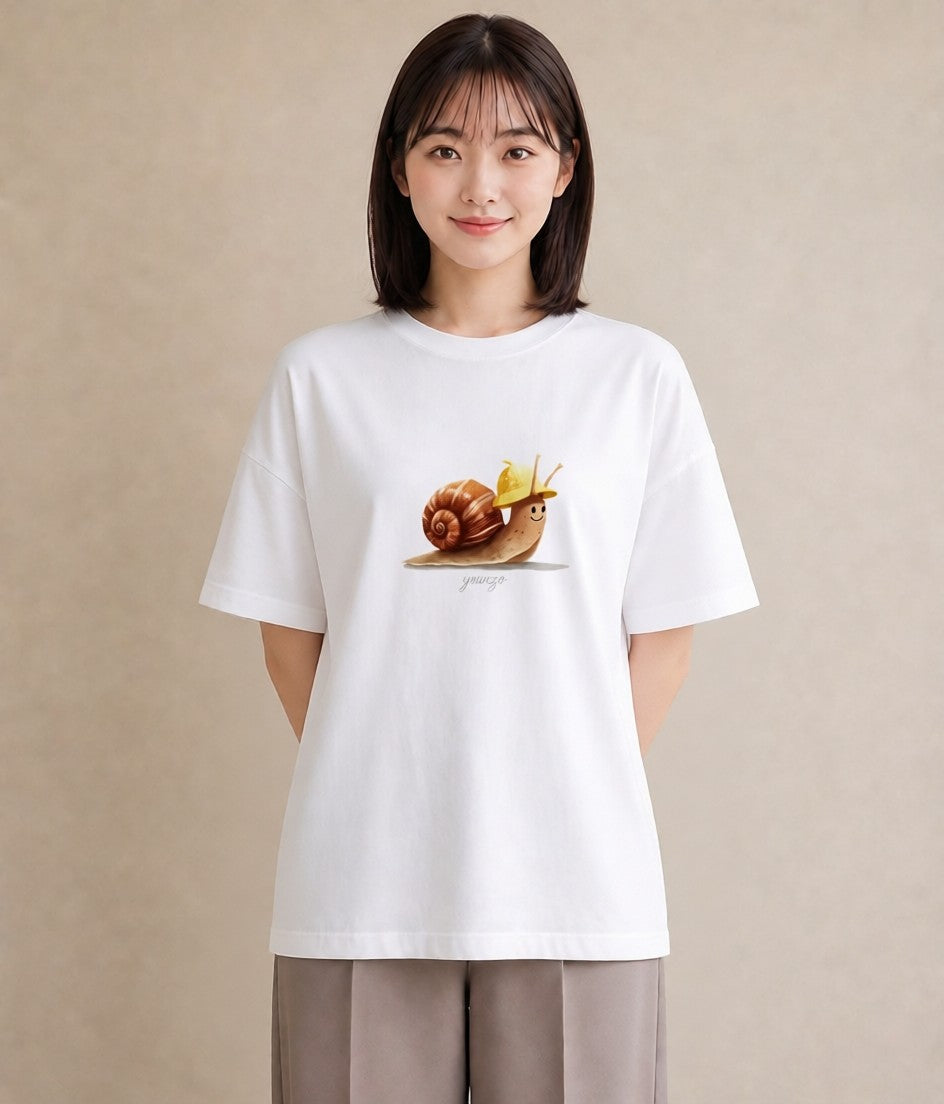 プリントTシャツ レディース ダンゴムシ 昆虫 虫 イラスト 旅行コーデ 自分用 ルームウェア 白T YMAZO