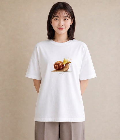 プリントTシャツ レディース ダンゴムシ 昆虫 虫 イラスト 旅行コーデ 自分用 ルームウェア 白T YMAZO