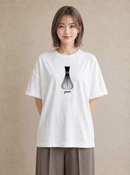 グラフィックTシャツ レディース 風鈴 ガラス 夏 ナチュラル アンティーク イラスト ミニマル カジュアルコーデ 買い物 白T YMAZO