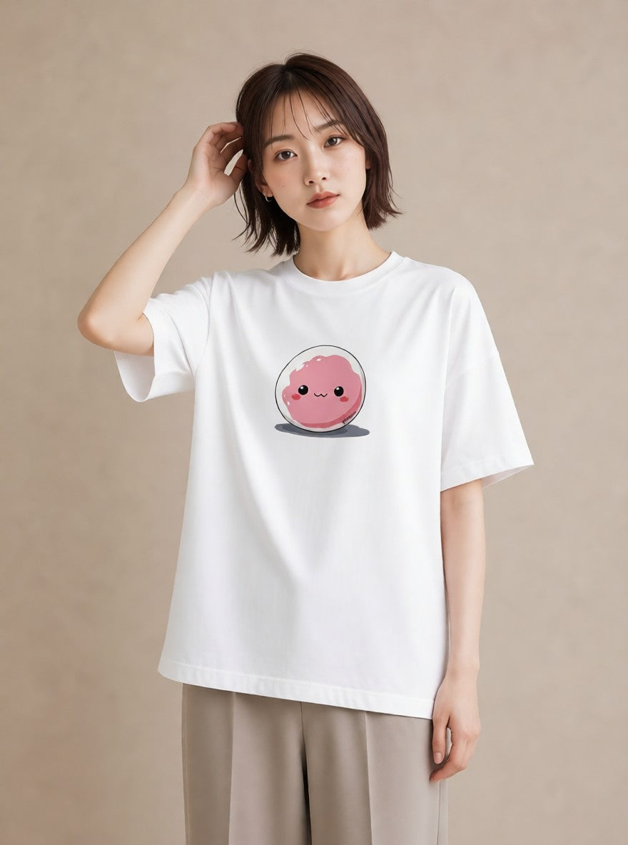 Tシャツ レディース だんご 食べ物 フード イラスト お洒落 夏コーデ 通学 白T YMAZO
