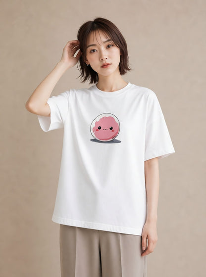 Tシャツ レディース だんご 食べ物 フード イラスト お洒落 夏コーデ 通学 白T YMAZO