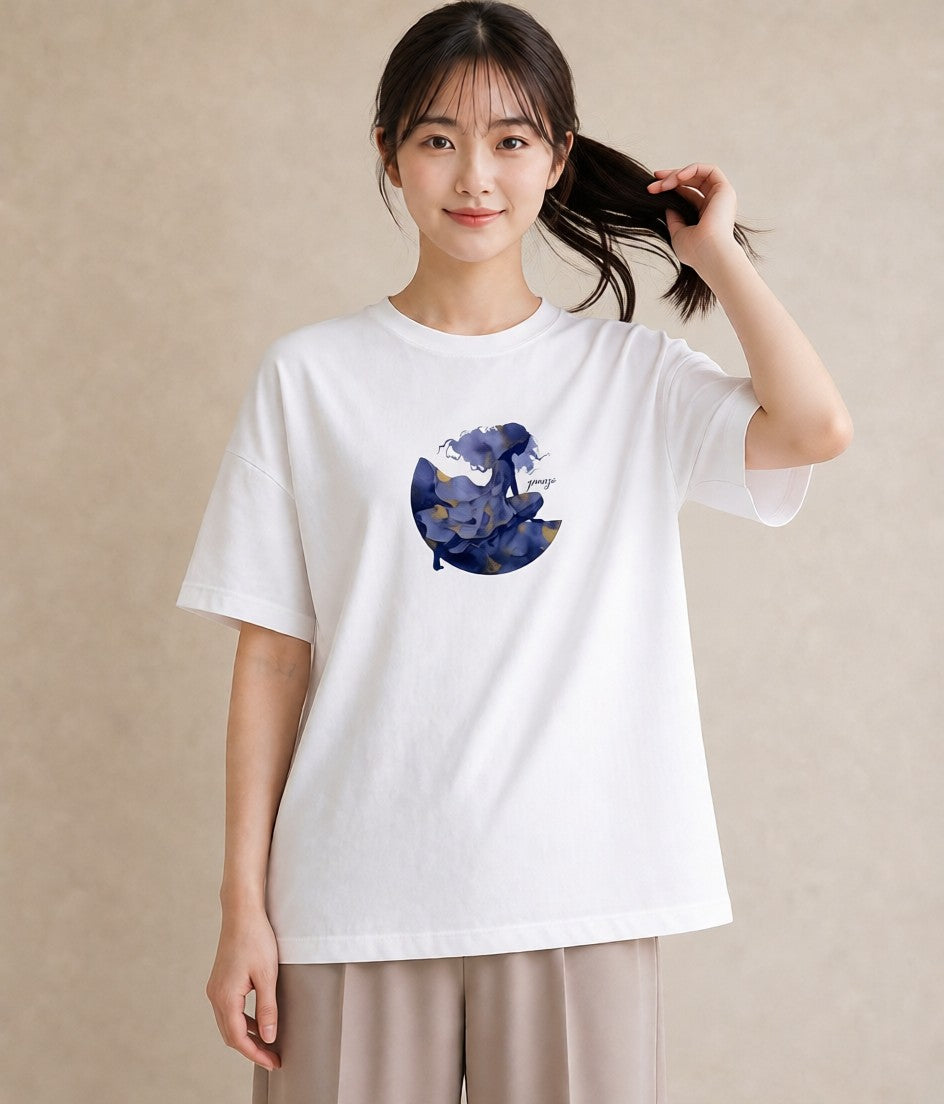 Tシャツ レディース 射手座 星空 宇宙 イラスト ゆるコーデ お揃い 親子 白T YMAZO