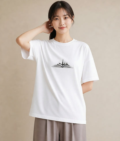 グラフィックTシャツ レディース 本 読書 ブック イラスト 普段使い カフェ巡り 女子会 白T YMAZO
