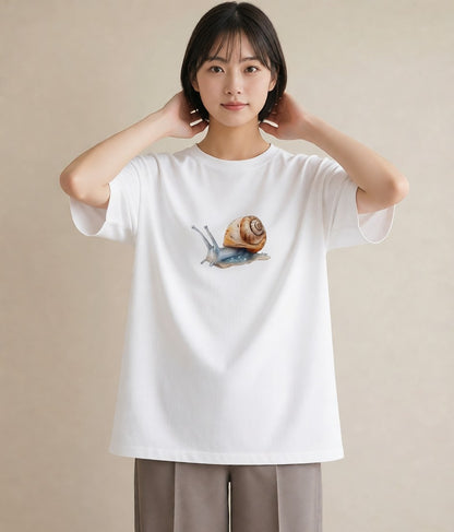 デザインTシャツ レディース ダンゴムシ 昆虫 虫 イラスト カフェコーデ 女子会 お揃い 白T YMAZO