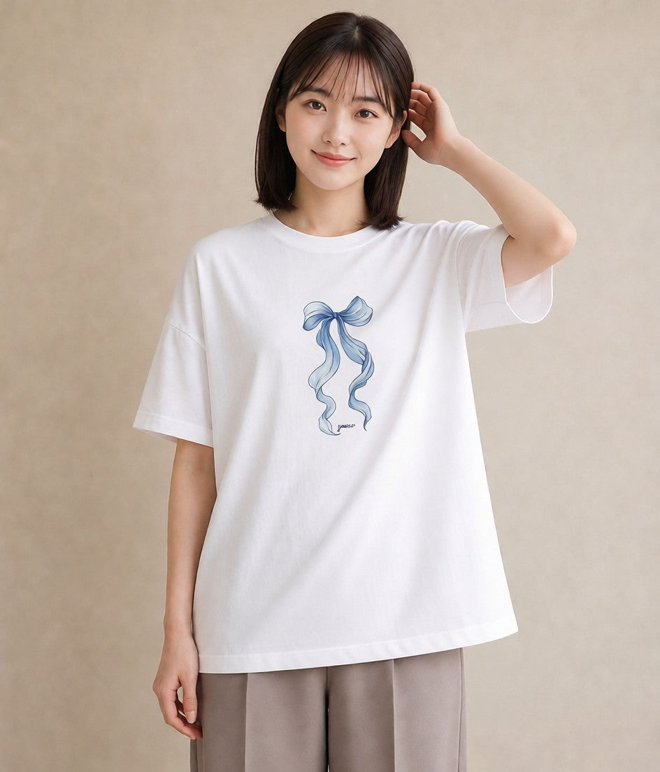 半袖Tシャツ レディース バレエシューズ バレエ トウシューズ ナチュラル アンティーク イラスト 普段使い 女性 旅行用 白T YMAZO