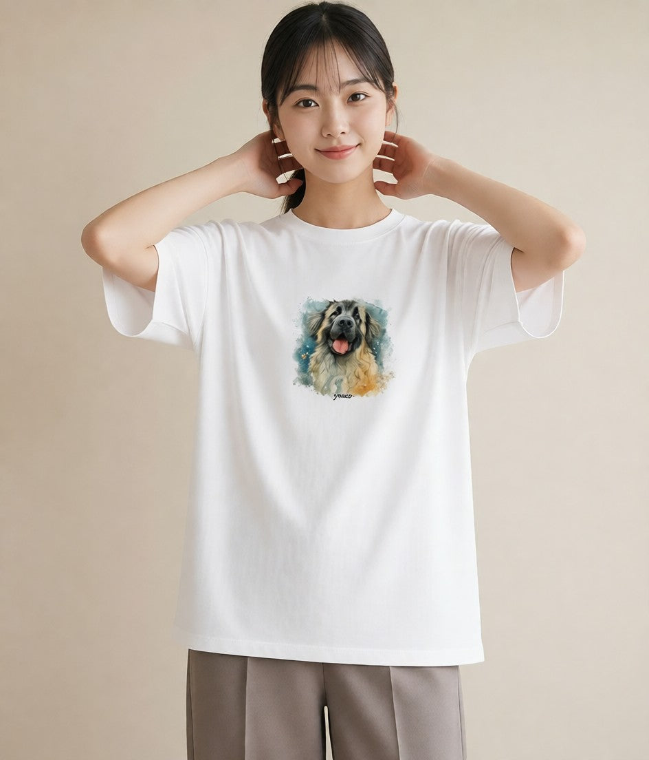 デザインTシャツ レディース 黒柴 犬 いぬ イラスト シック 親子 20代 白T YMAZO