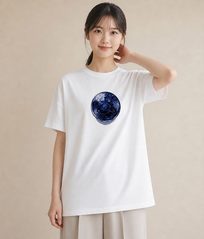 半袖Tシャツ レディース スター 星空 宇宙 イラスト ゆるかわ 姉妹 送別ギフト 白T YMAZO