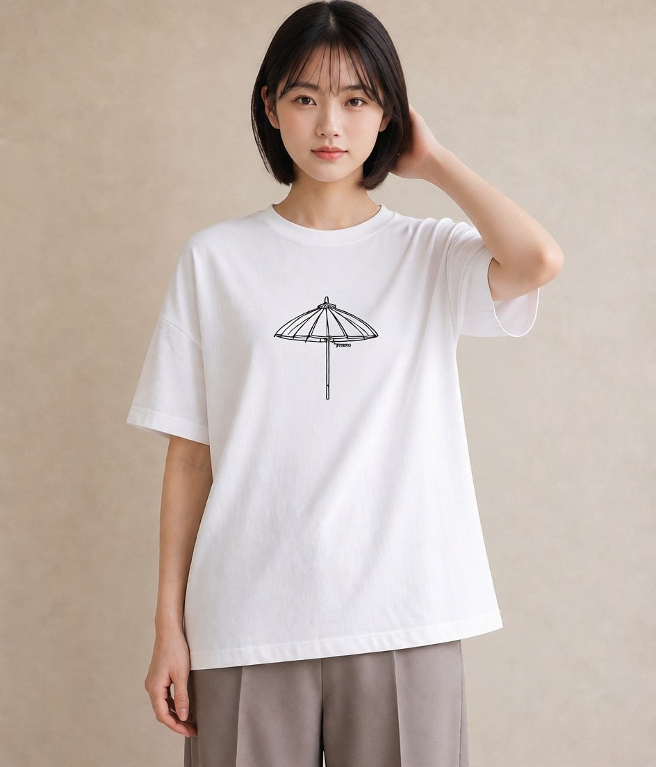 デザインTシャツ レディース 風鈴 ガラス 夏 ナチュラル アンティーク イラスト 手描き風 女性 旅行用 白T YMAZO