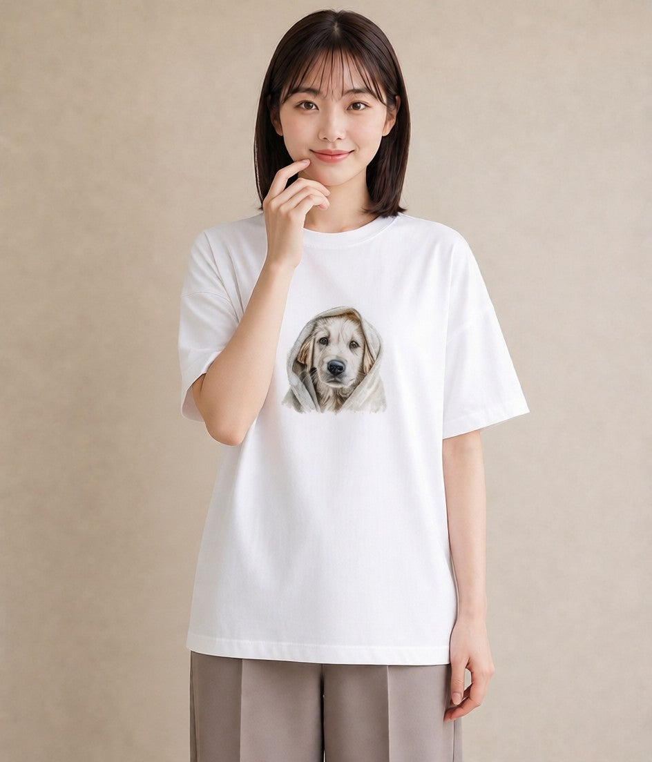 Tシャツ レディース 保護犬 犬 いぬ イラスト ポップ 旅行 母娘コーデ 白T YMAZO