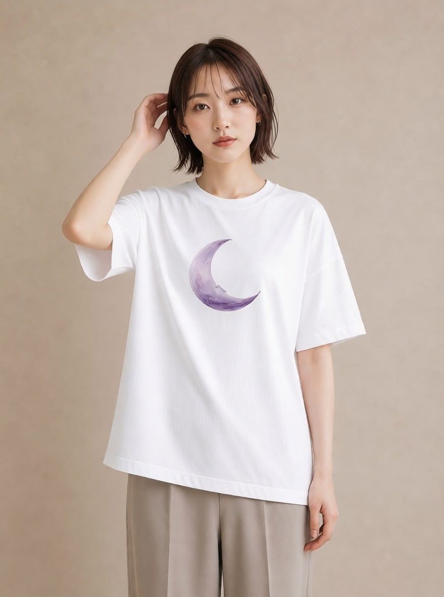 グラフィックTシャツ レディース 牡羊座 星空 宇宙 イラスト シック 自分用 ルームウェア 白T YMAZO