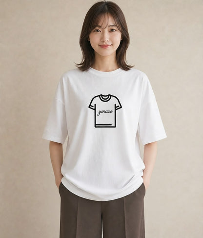 グラフィックTシャツ レディース バレエシューズ バレエ トウシューズ ナチュラル アンティーク イラスト ポップ カフェ巡り 女子会 白T YMAZO